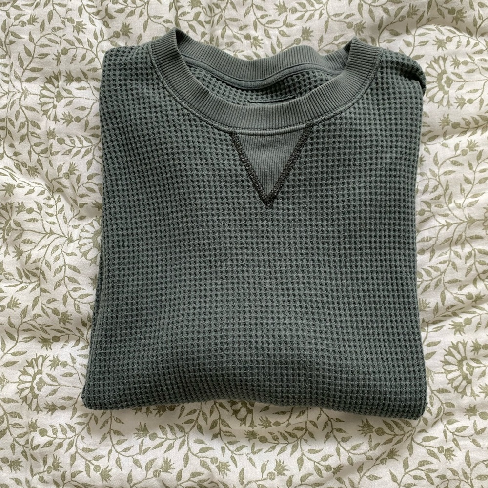 Aerie Waffle Oversized Sweatshirt